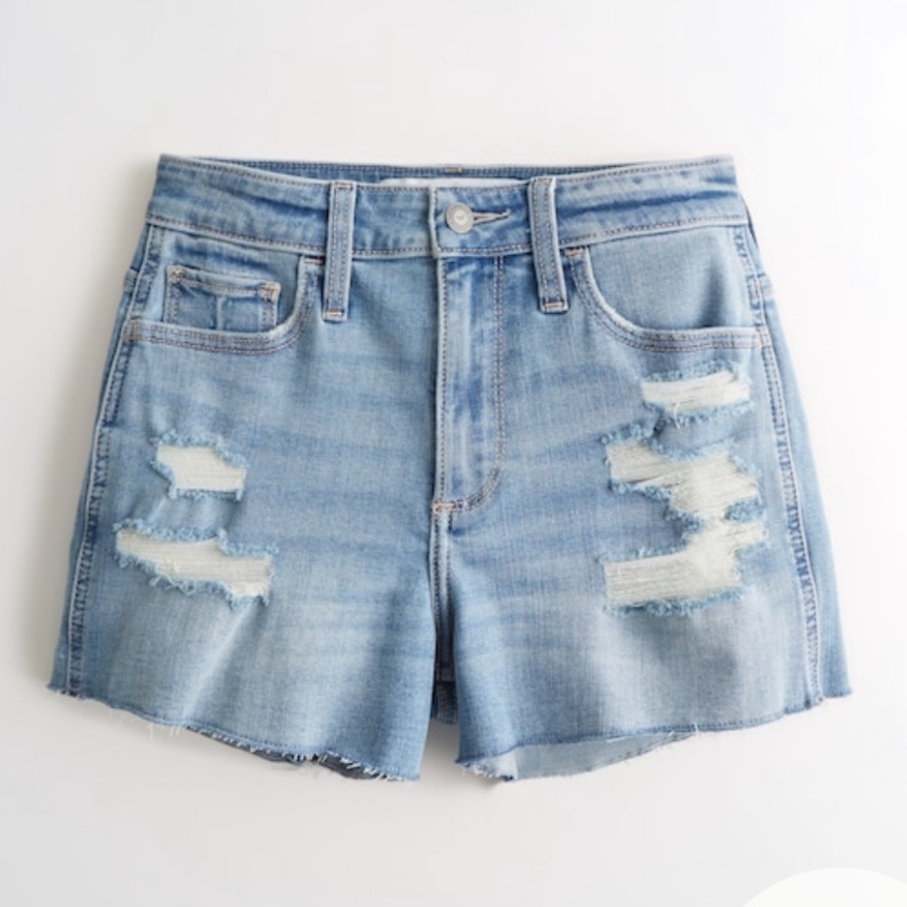 Hollister CURVY HIGH-RISE VINTAGE SHORT 4" Mom Shorts size 5
